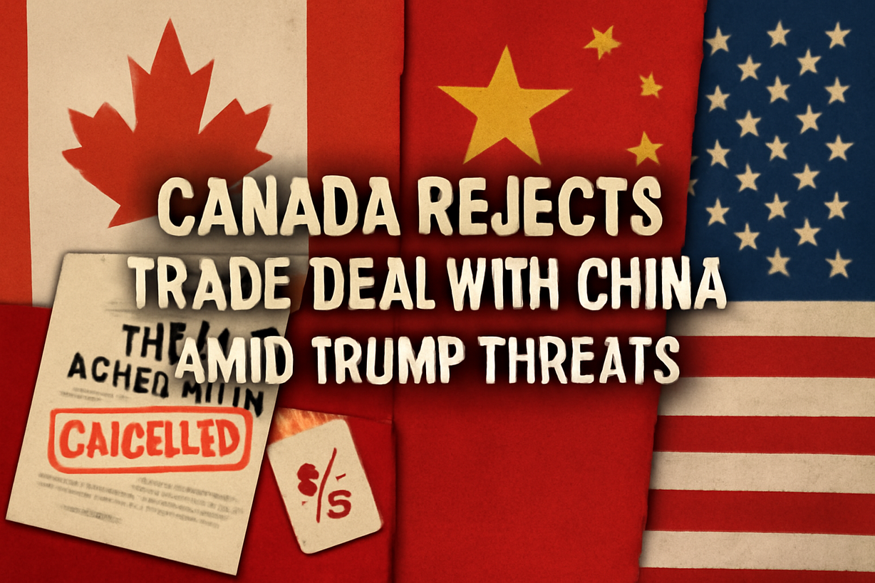 Canadá rechaza acuerdo con China ante amenazas de EE. UU.