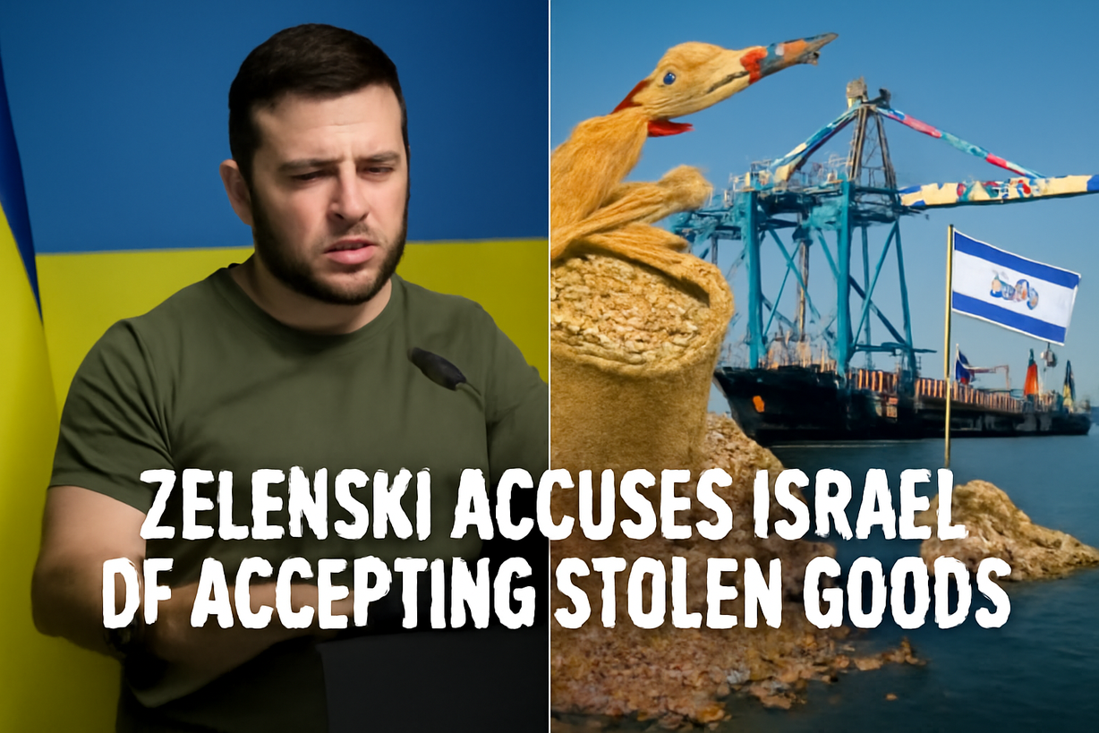 Zelenski acusa a Israel de aceptar productos agrícolas robados por Rusia