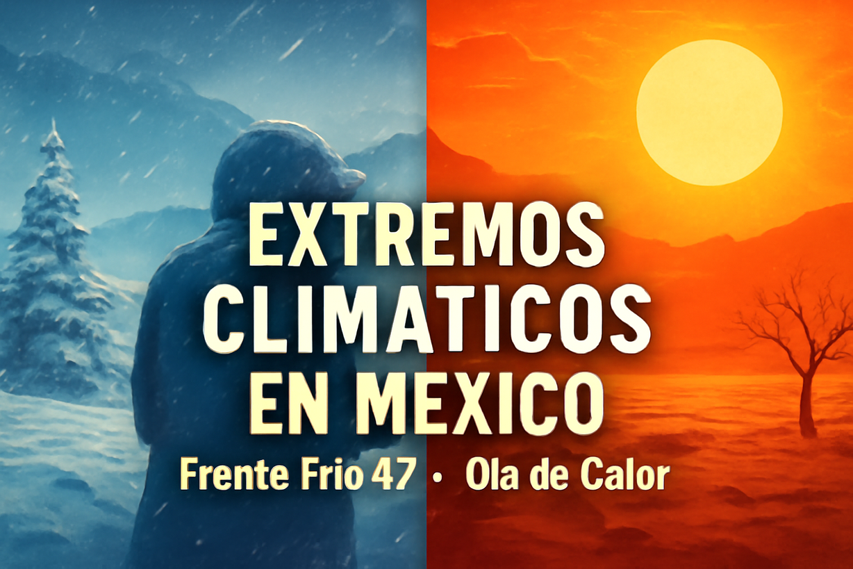 Temperaturas Extremas en México: Calor Intenso y Frío Polar se Enfrentan