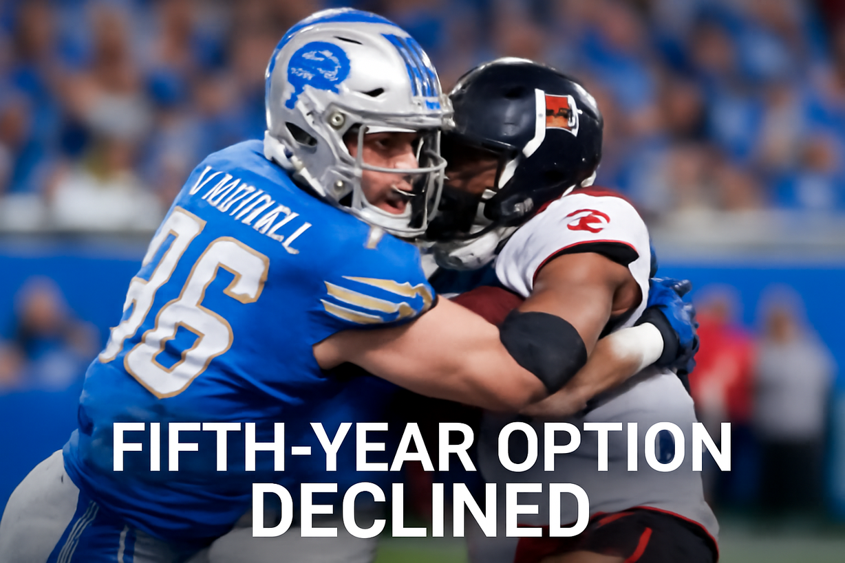 Los Lions no ejercen la opción de quinto año de Jack Campbell